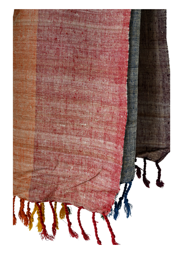 Assamese Eri Silk Stole - Handcrafted Luxury and Elegance (Multi Color)